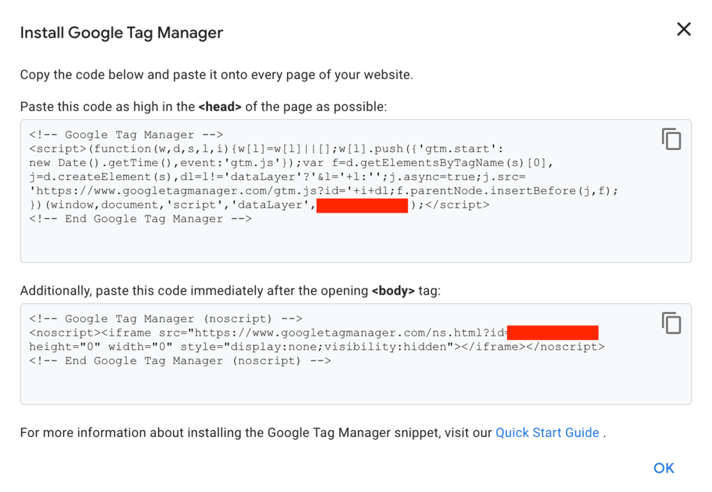 Install Google Tag Manager WHMCS