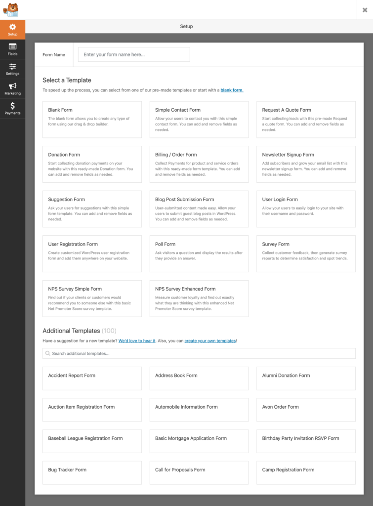 WPForms Vs Gravity Forms - Forms Templates