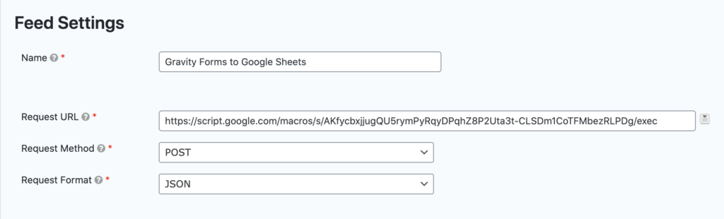 Send Data From Gravity Forms to Google Sheets
