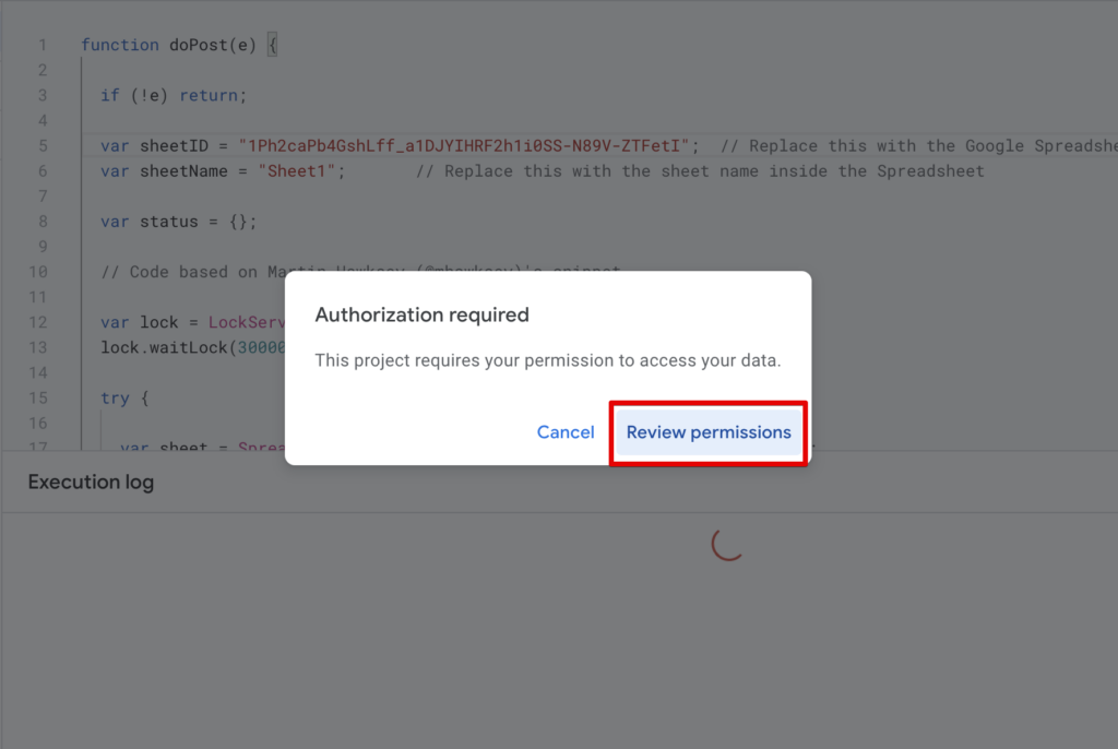 Send Data From Gravity Forms to Google Sheets