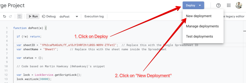 Send Data From Gravity Forms to Google Sheets